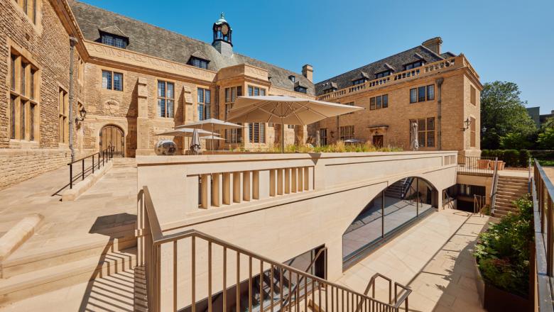 Image of Rhodes House showing the new developments. Copyright Rhodes House.
