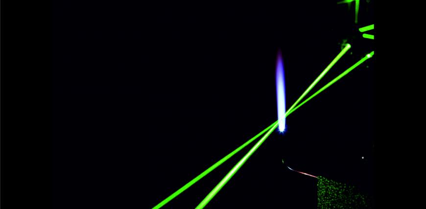 lasers in flame