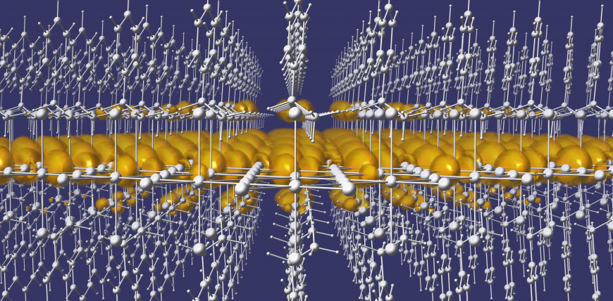 Localization of a photoexcited electron in a Q2D layered perovskite