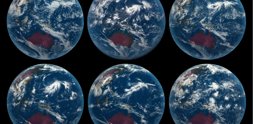 Eleven images of the Earth from space