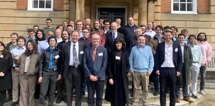 Attendees of the OxCHEDS Annual Meeting outside Talbot Hall, Lady Margaret College, Oxford.