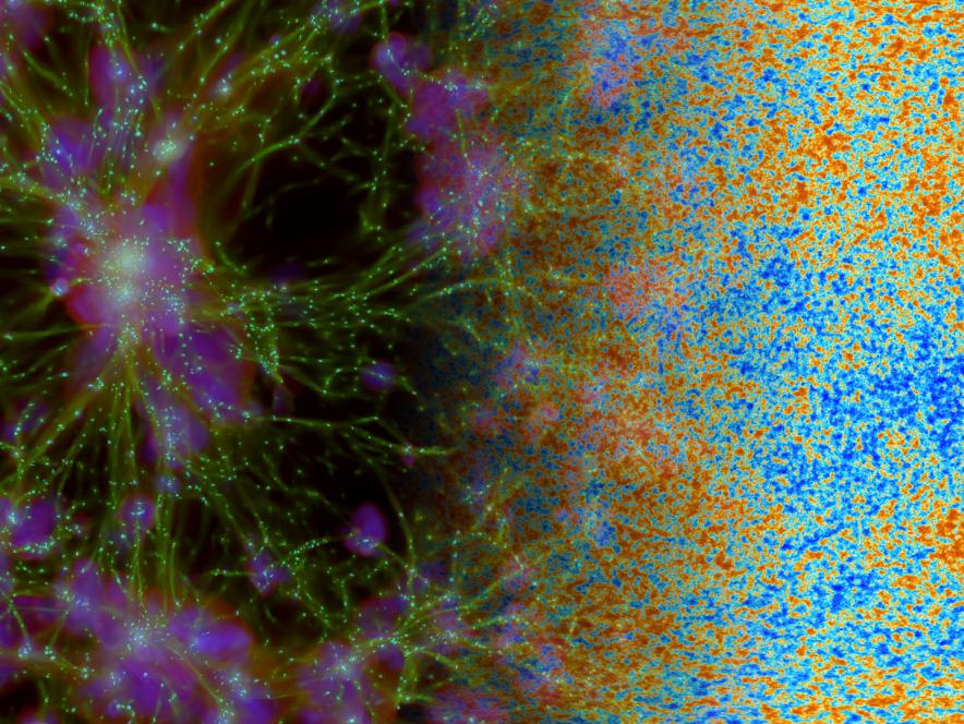 Abstract image to represent particle astrophysics and cosmology