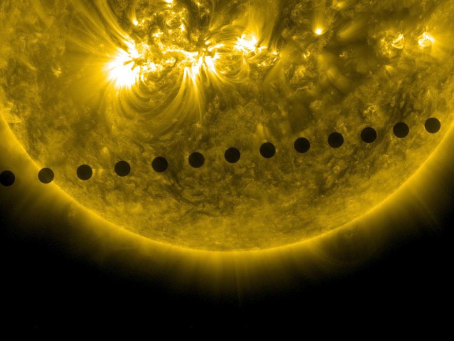 Venus transit across the Sun (2014)